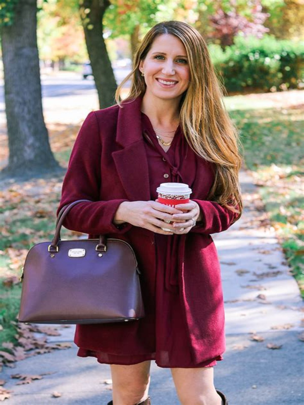 Can blondes wear burgundy?