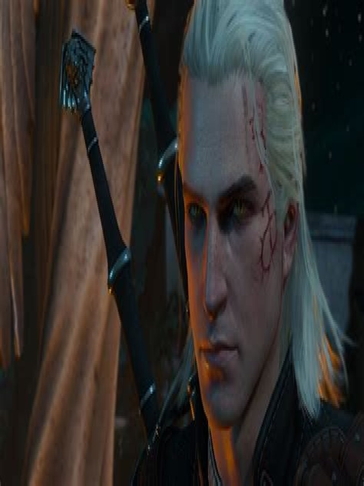 How did Geralt get his scar?