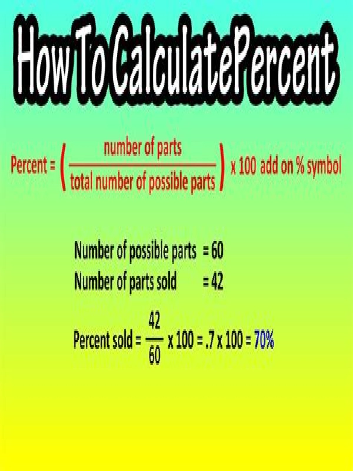 How to find percentage?
