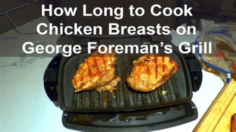 Often asked: How long to cook chicken george foreman?
