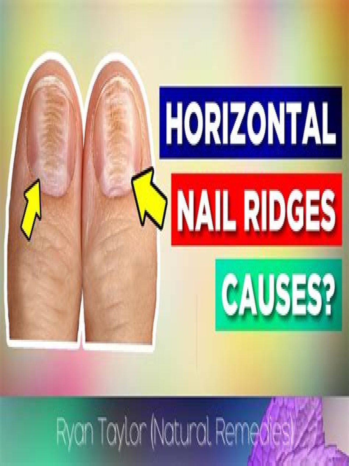 What causes horizontal grooves in fingernails?