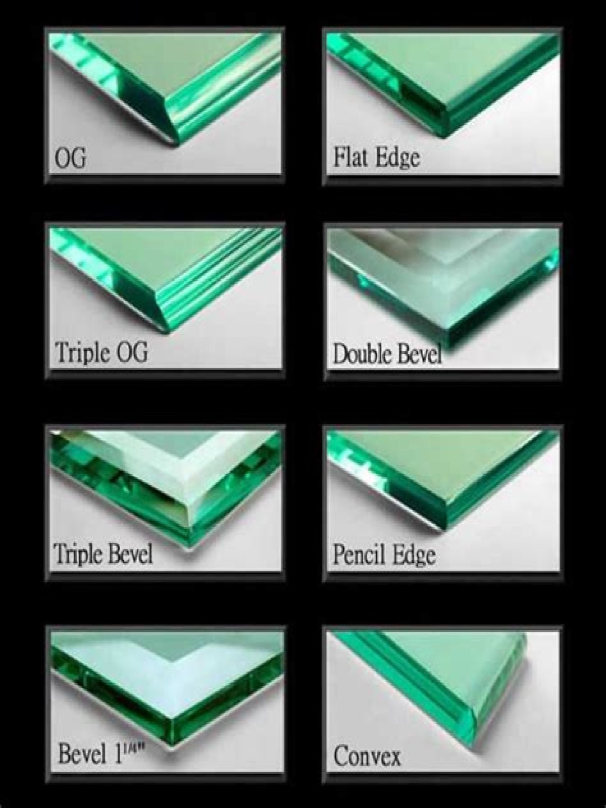 What is flat polished glass