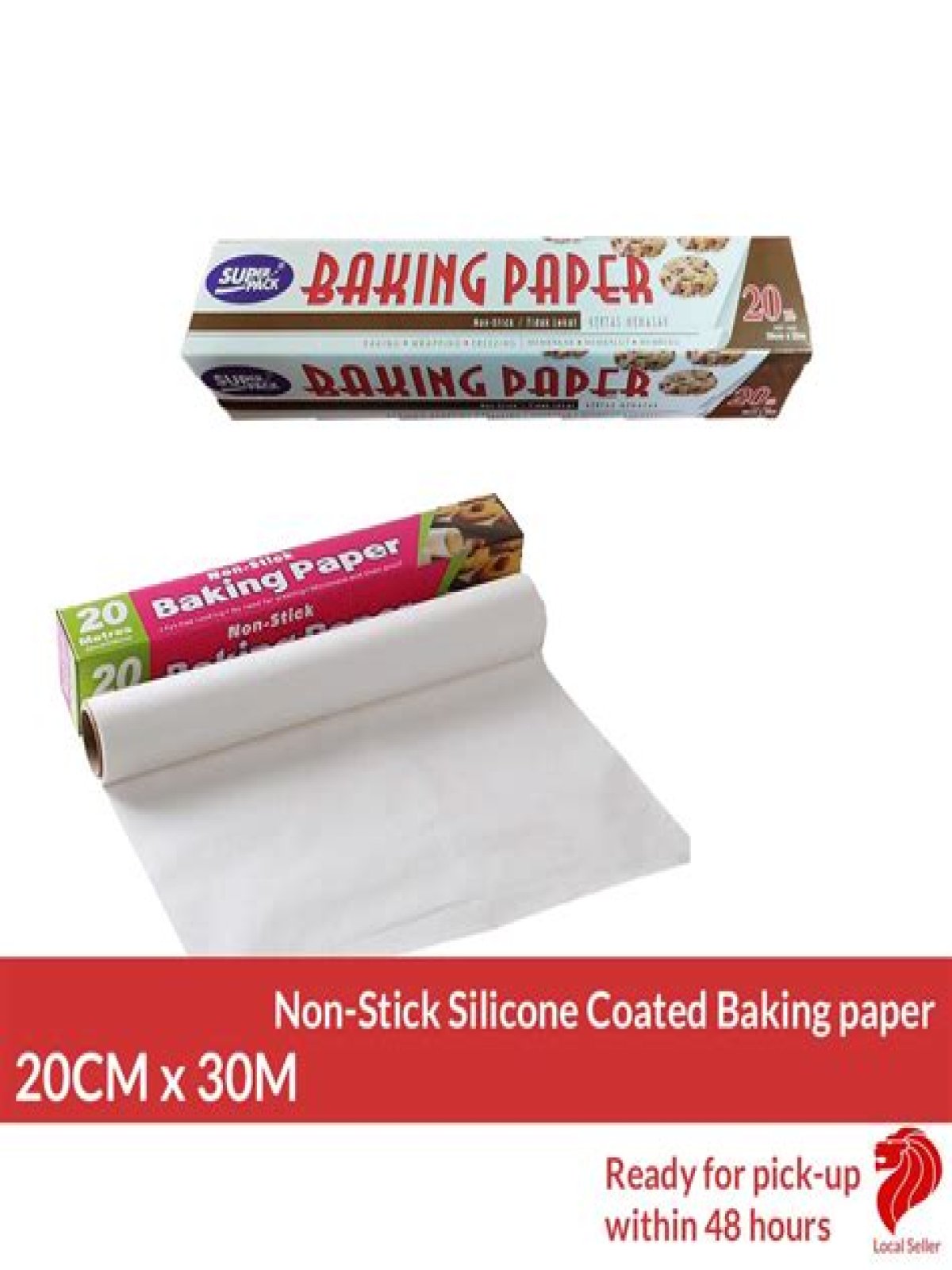 What is the non stick coating on baking paper?