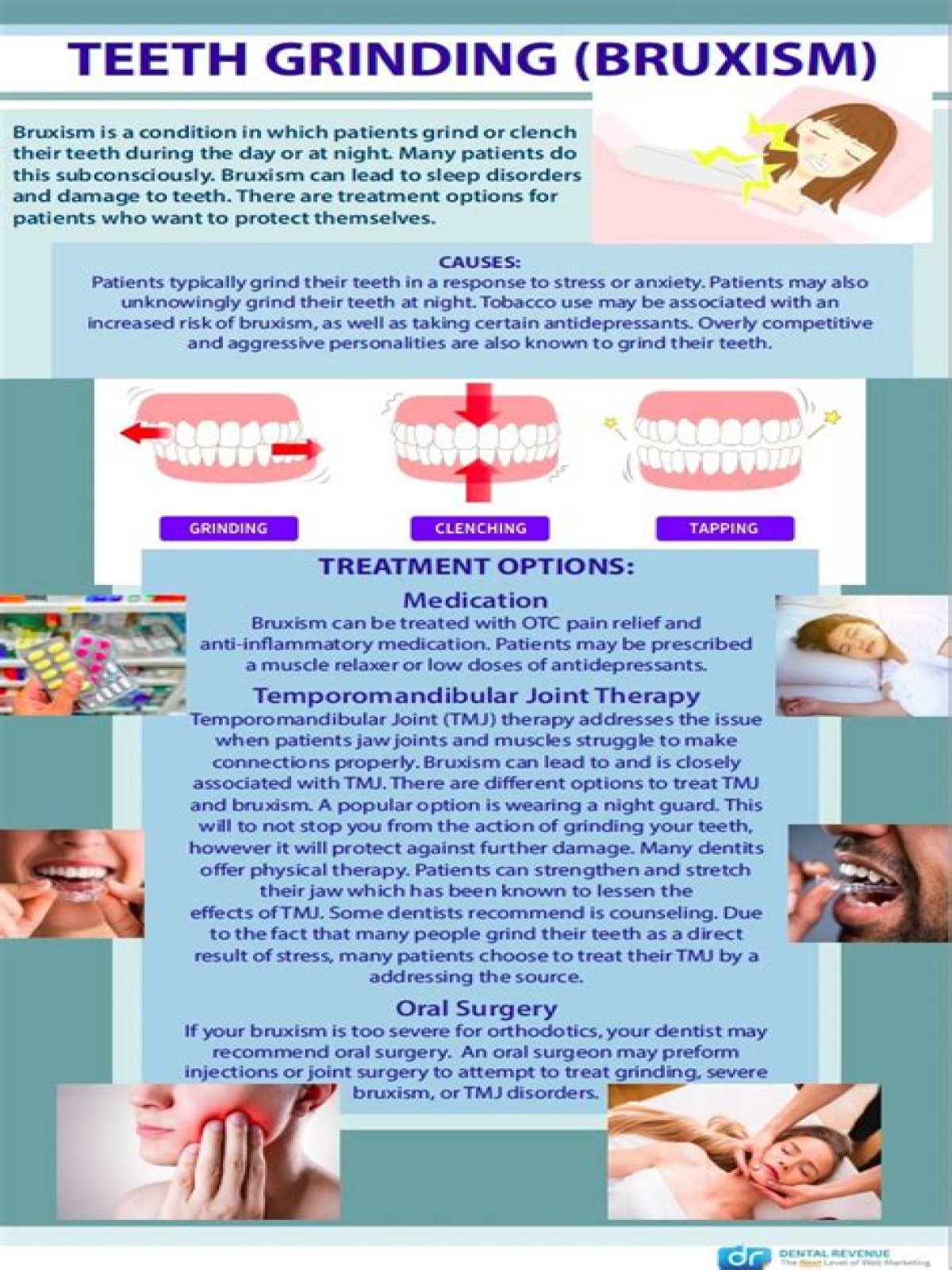 What medication can cause grinding of the teeth