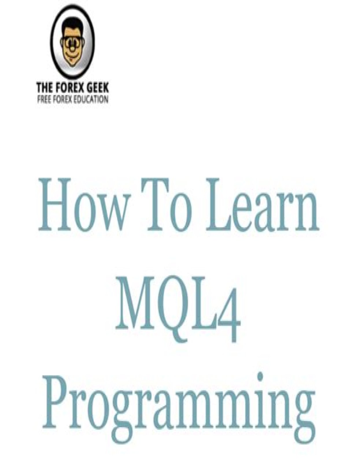 Where can I learn MQL4?