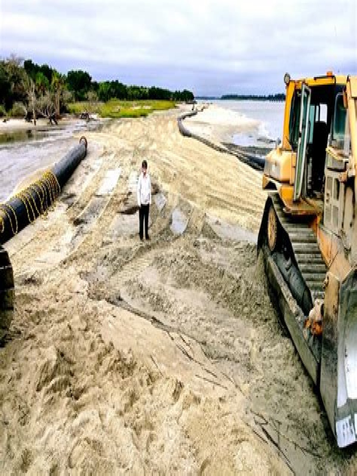 Where is beach nourishment used?