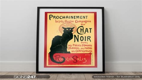 Why is the Chat Noir poster so popular?